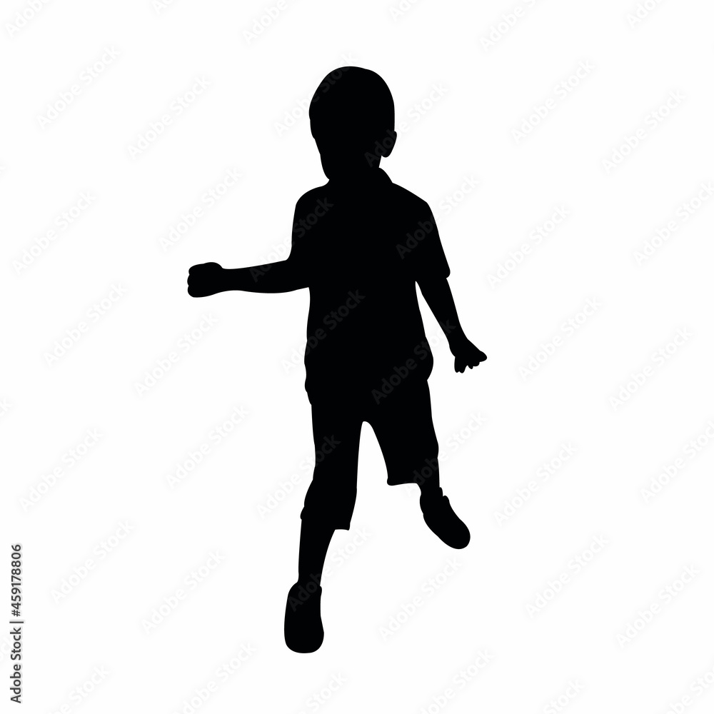 a boy body silhouette vector a boy body silhouette vector