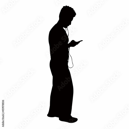a man body silhouette vector