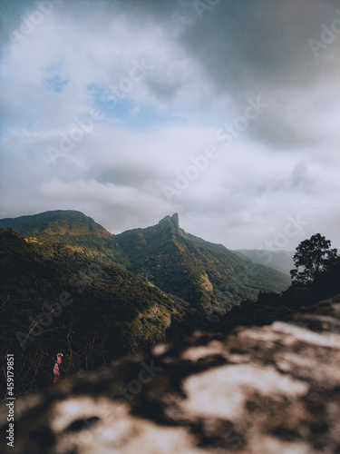 One of the best video in india. Mountain with little fog in monsoon season