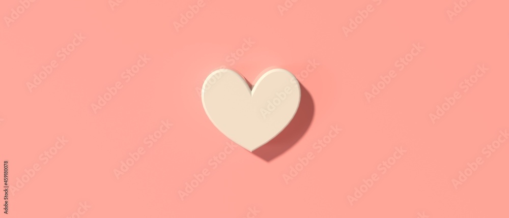 Hearts - Appreciation and love theme - 3D render illustration Hearts - Appreciation and love theme - 3D render illustration