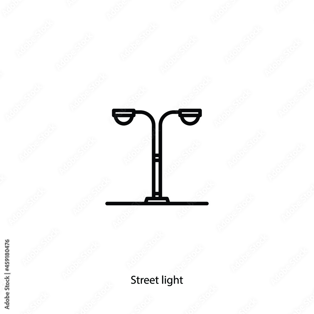 street light icon vector icon.Editable stroke.linear style sign for use web design and mobile apps,logo.Symbol illustration.Pixel vector graphics - Vector street light icon vector icon.Editable stroke.linear style sign for use web design and mobile apps,logo.Symbol illustration.Pixel vector graphics - Vector