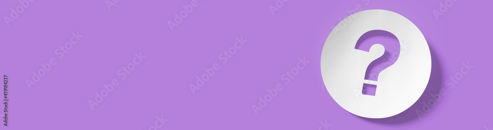 Question mark in front of a red color wall background. Business support concept - 3D Rendering. Question mark in front of a red color wall background. Business support concept - 3D Rendering.