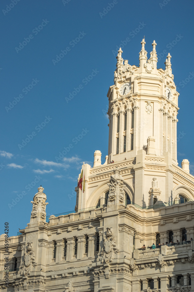 Central tower of the Madrid city hall. Central tower of the Madrid city hall.