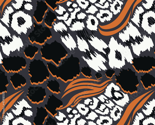 Leopard, zebra and giraffe pattern design, vector background, gradient leopard, zebra and giraffe design pattern