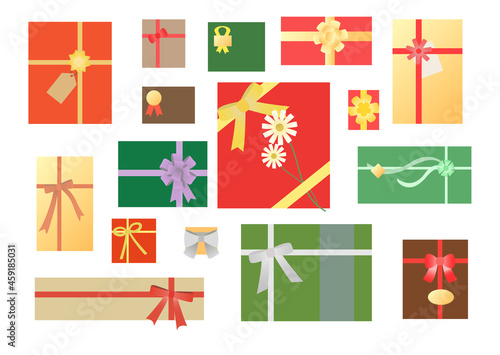 並べたプレゼント(俯瞰)2