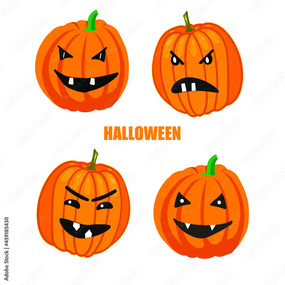 haloween1 Vector pumpkins for Halloween haloween1 Vector pumpkins for Halloween