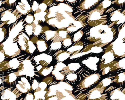 Leopard pattern design, vector background