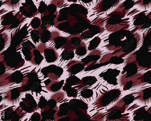 Leopard pattern design, vector background