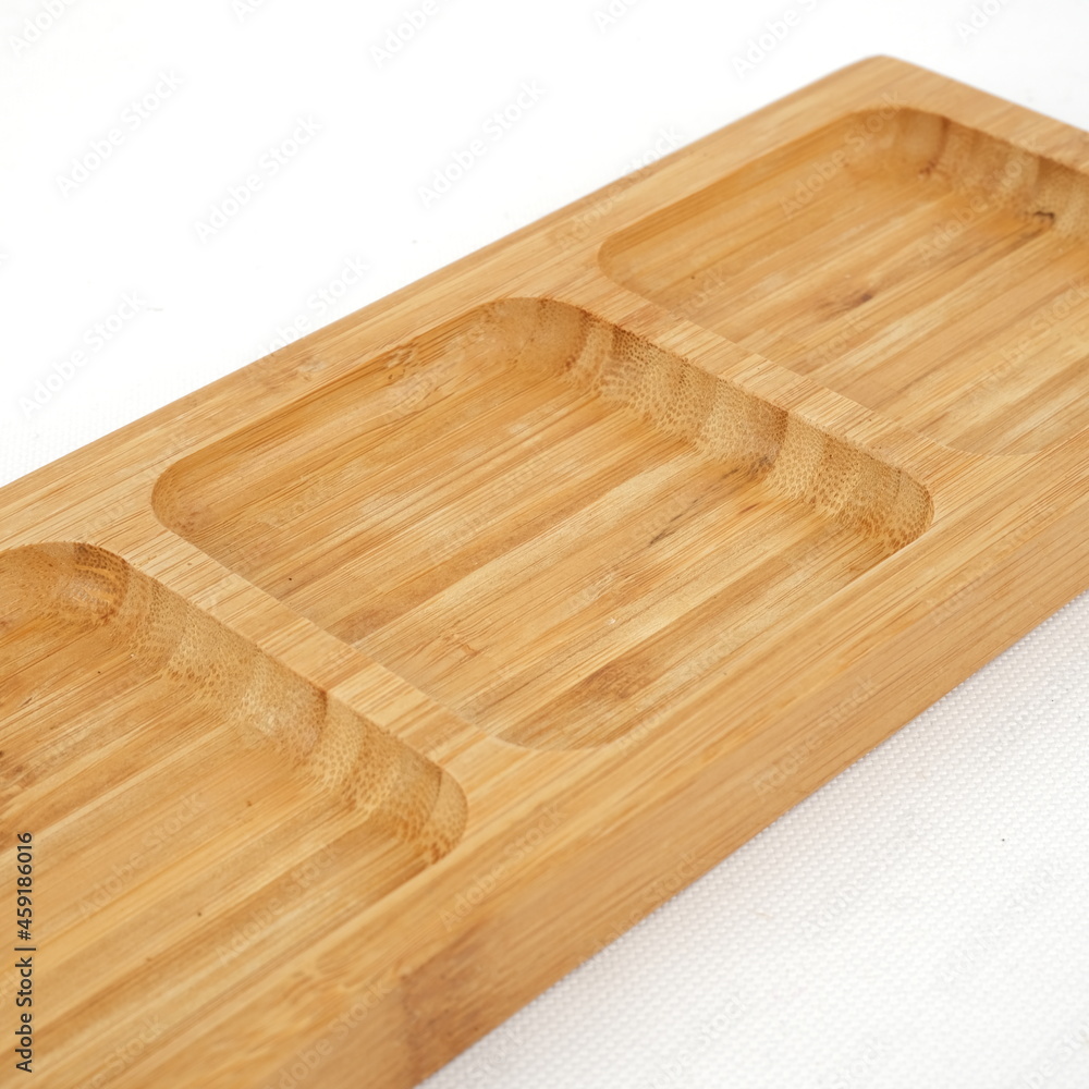 rectangular bamboo serving cookie plate
