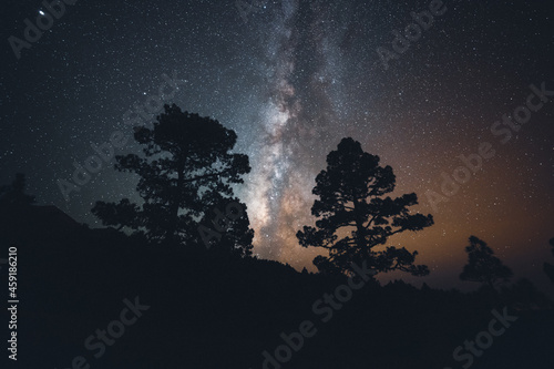 Foto The Milky way over the Cumbre Vieja on La Palma