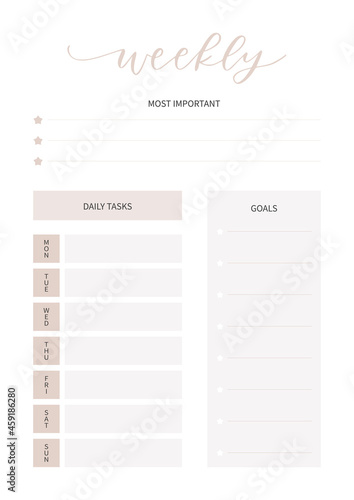 Planner for life and business, planner sheets, organizer for personal and work issues