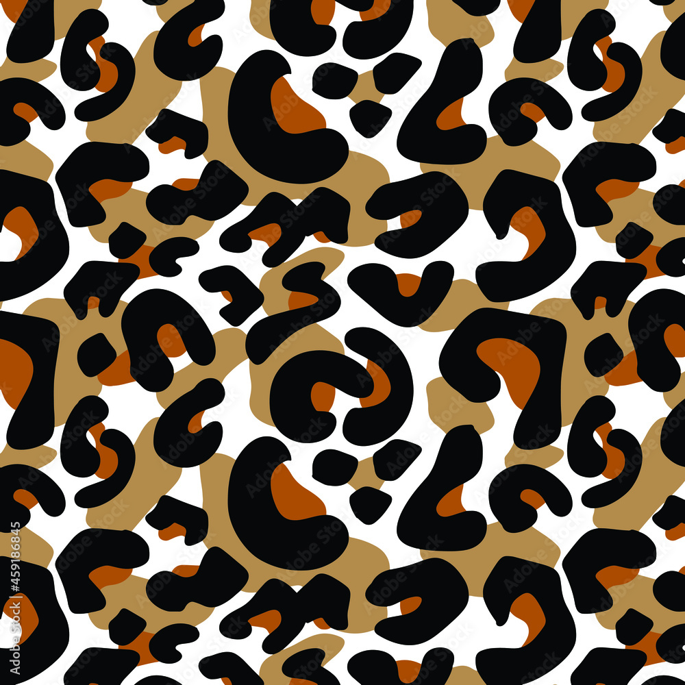 Leopard pattern design, vector background Leopard pattern design, vector background