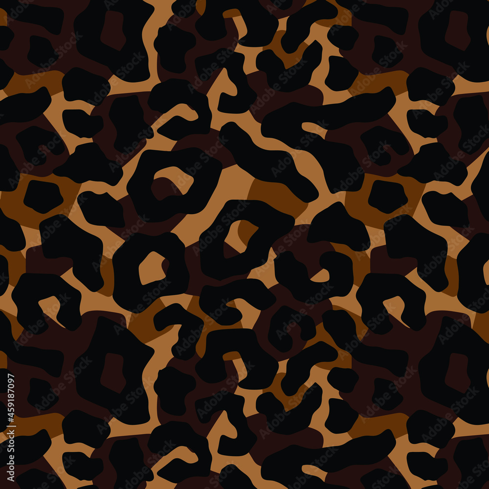 Leopard pattern design, vector background