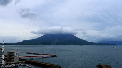 傘雲を被った桜島1(タイムラプス)