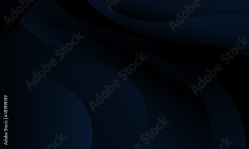 Abstract black geometric background. Modern background design. gradient color. Fluid shapes composition. Fit for presentation design. website, basis for banners, wallpapers, brochure, posters © aqilah