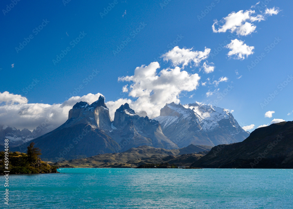 Morning at Lago Pehoe, Torres del Paine national park, Chile
