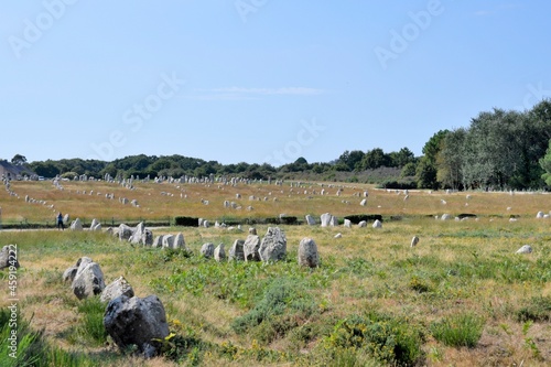 alignments of menhirs at Carnac in Brittany France