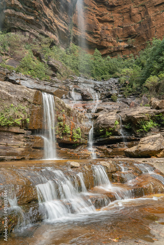 lower section of wentworth falls in the blue mountains of nsw