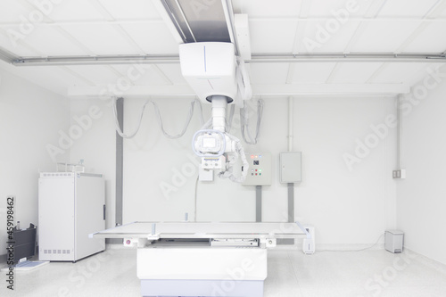 Fototapeta Naklejka Na Ścianę i Meble -  Modern x-ray machine and Computerized Axial Tomography scanning and equipment in the operating room data center