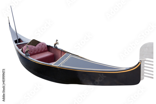 A venice gondola, this is a traditional venice,italian isolated on white background with clipping path © thanapun