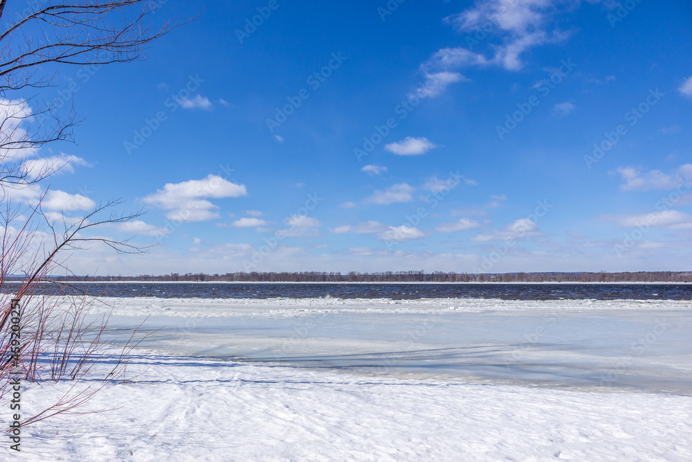 Winter wonderland scene and landscape Ontario Canada