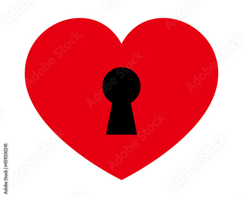 ハート型の鍵穴