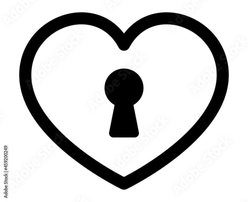 ハート型の鍵穴