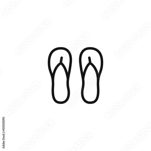 Flip flops icon vector illustration