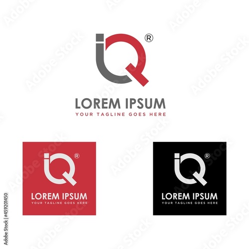 Simple and unique Letter or word Q or IQ conneceted font image graphic icon logo design abstract concept vector stock. Can be used as a symbol related to initial or monogram