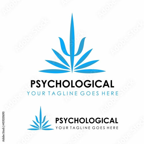 Simple and unique Line triangle or Psi image graphic icon logo design abstract concept vector stock can be used as corporate symbol or related to Psychology