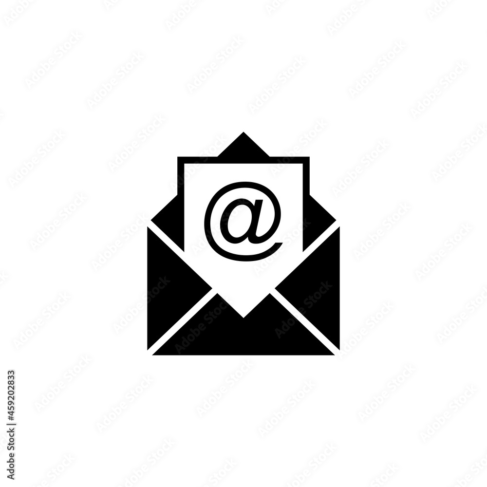 Mail icon. email sign and symbol. E-mail icon. Envelope icon Stock ...