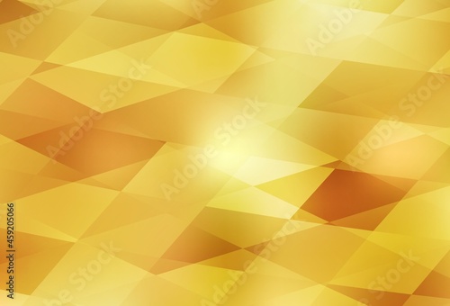 Dark Yellow vector template with rhombus.