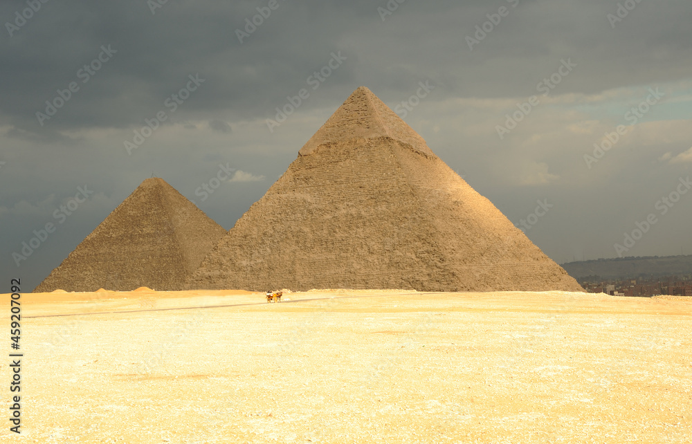 The Great Pyramid of Khufu (Cheops) in Giza, Egypt. Landscape in Egypt. A pyramid in the desert. Africa. The Wonders of the World
The Great Pyramid of Khufu (Cheops) in Giza, Egypt. Landscape in Egypt. A pyramid in the desert. Africa. The Wonders of the World