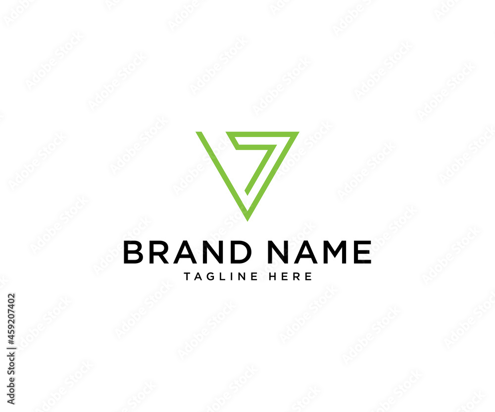 Letter V number 7 logo design vector template Letter V number 7 logo design vector template