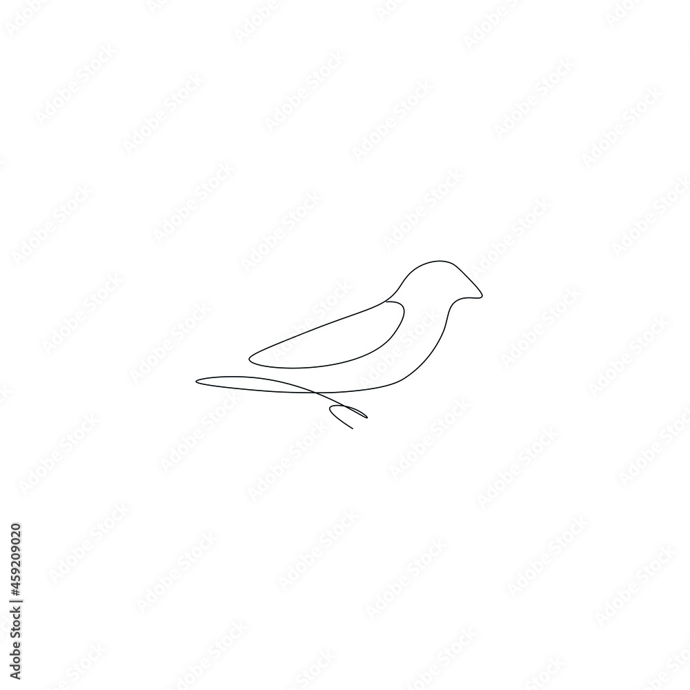 Bird sparrows silhouette on white background vector illustration Bird sparrows silhouette on white background vector illustration