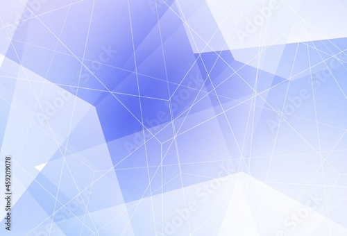 Light Purple vector layout with lines, triangles. © smaria2015