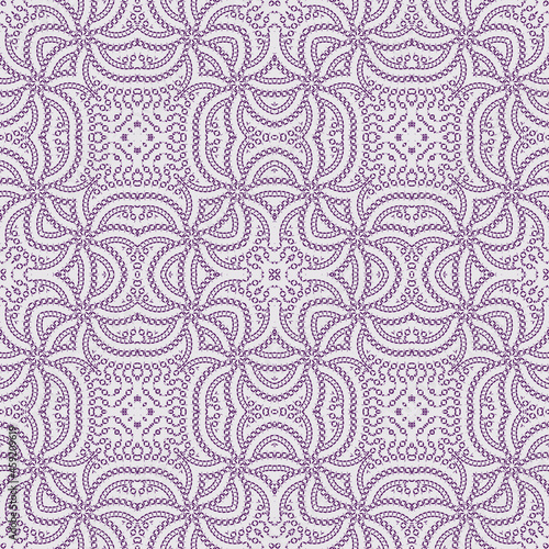 Abstract seamless pattern with various shapes. Geometric pattern for fabric. Textile background.