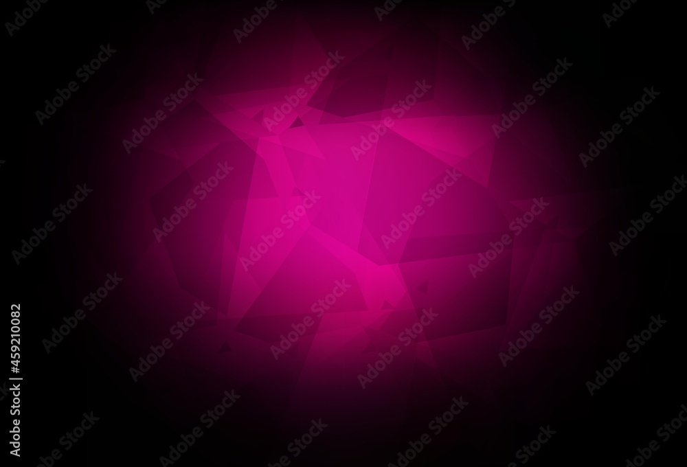 Dark Pink vector template with chaotic poly shapes. Dark Pink vector template with chaotic poly shapes.