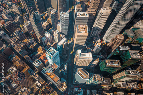 San Francisco Cityscape Aerial View skyline downtown from above