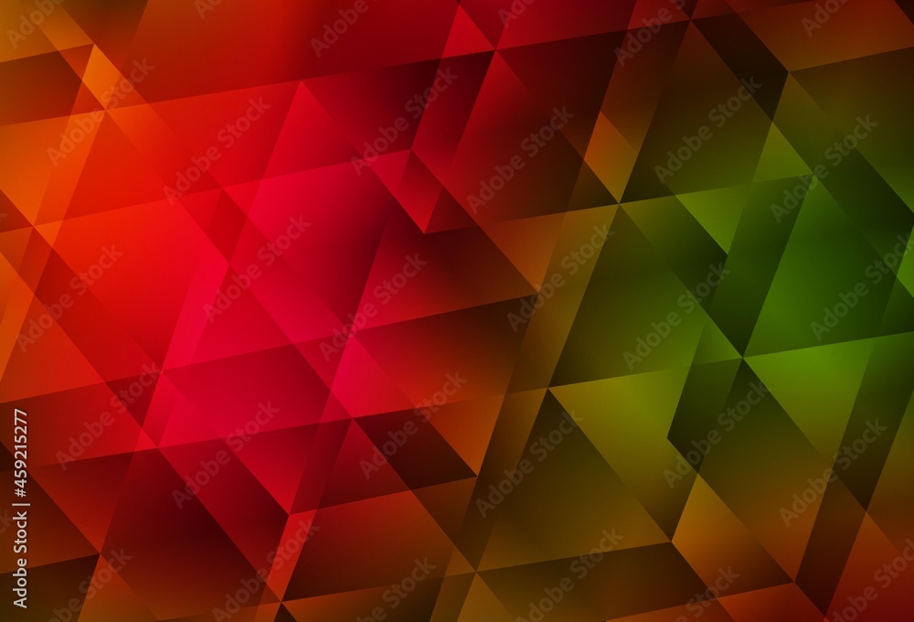 Dark Green, Red vector low poly texture. Dark Green, Red vector low poly texture.