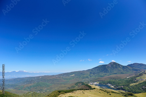 9月（秋） 車山高原から浅間山・蓼科山を望む 長野県茅野市