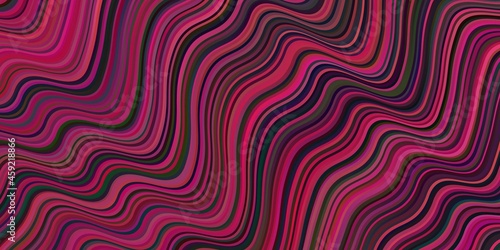 Dark Pink vector pattern with lines.