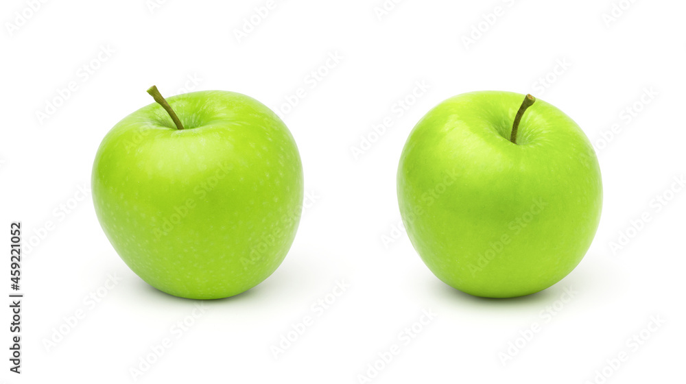 fresh green apple isolated on white background, collection. fresh green apple isolated on white background, collection.