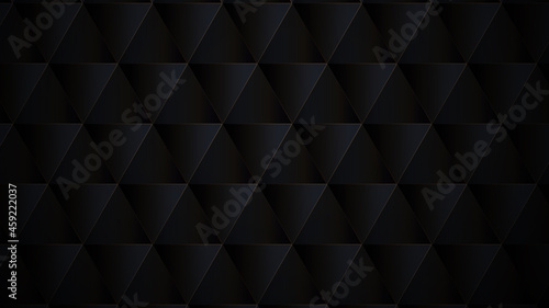 Abstract 3d geometric black and golden lines pattern background. Vector illustration