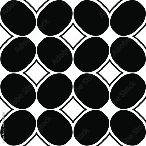  floral pattern background.Repeating geometric pattern from striped elements. Black pattern. 