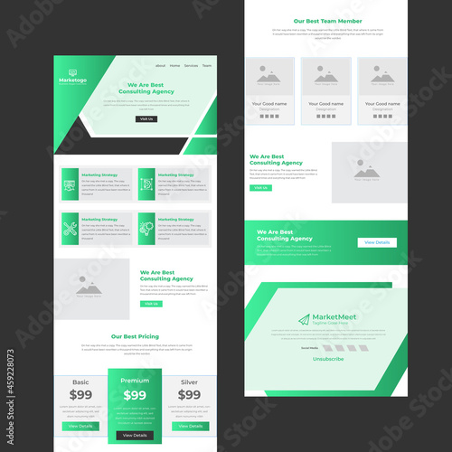 Multipurpose Business B2B E-newsletter Mailchimp email marketing template
