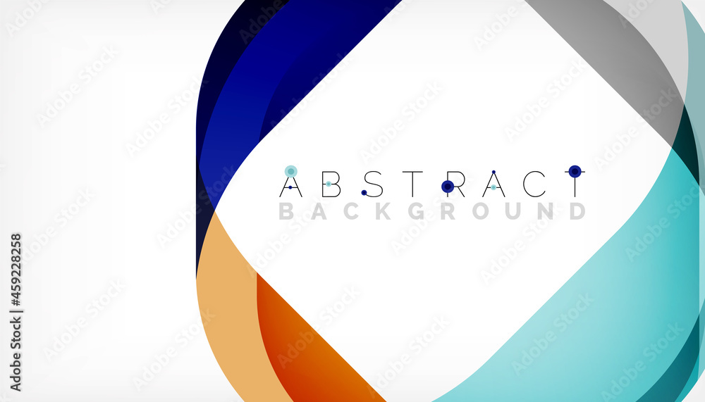 Abstract square shape with overlapping waves, minimal geometric background. Vector Illustration For Wallpaper, Banner, Background, Landing Page Abstract square shape with overlapping waves, minimal geometric background. Vector Illustration For Wallpaper, Banner, Background, Landing Page