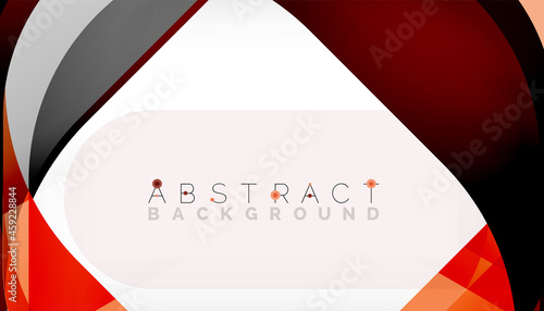 Abstract square shape with overlapping waves, minimal geometric background. Vector Illustration For Wallpaper, Banner, Background, Landing Page