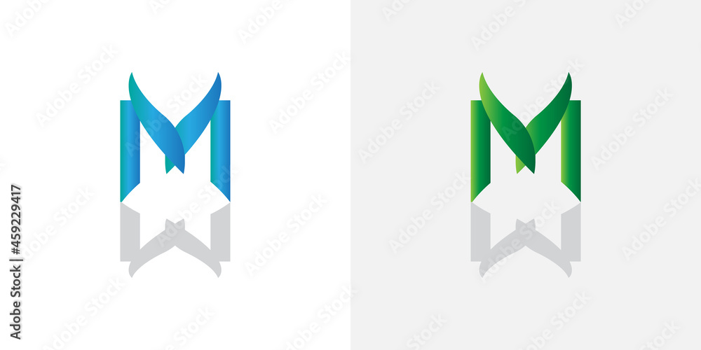 letter m logo for the initials of a brand or company letter m logo for the initials of a brand or company