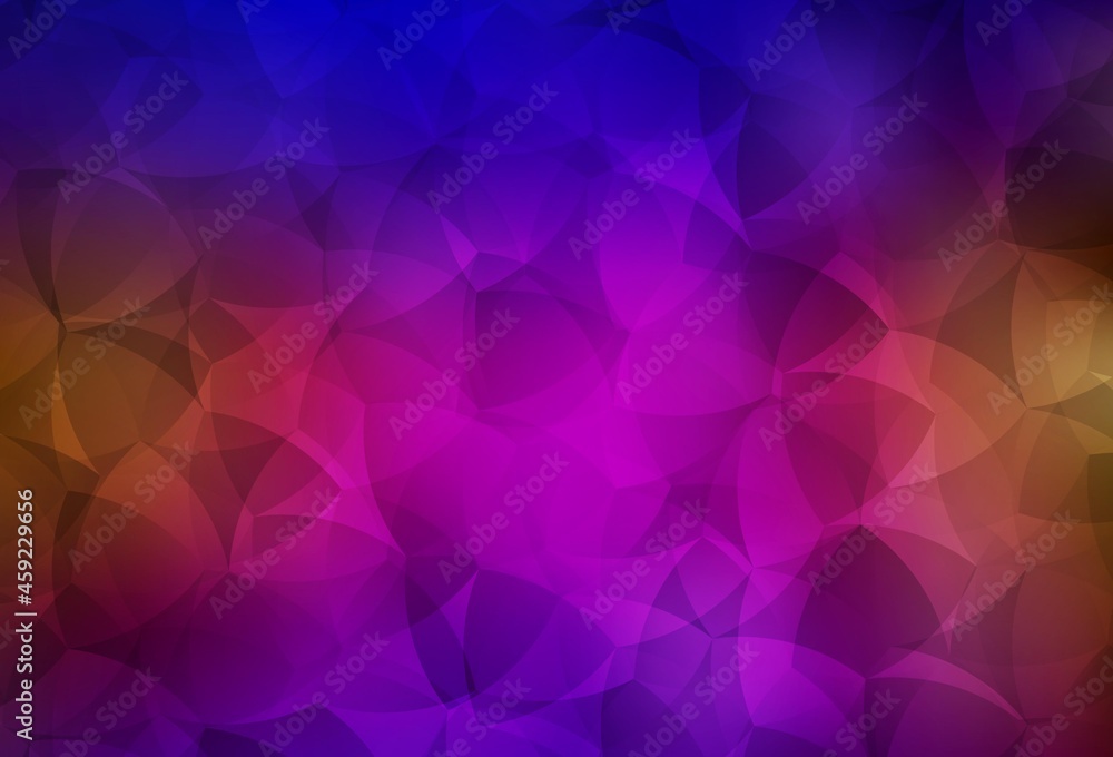 Obraz premium Dark Blue, Red vector triangle mosaic template.